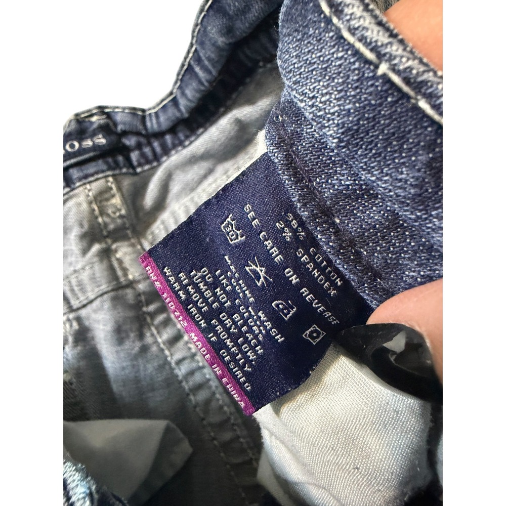 Vigoss The New York Capri Jeans Womens 7/8 Medium Wash Embroidered Rhinestone - Picture 8 of 15